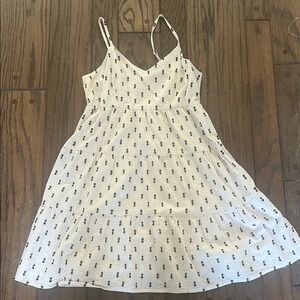 Sim & Sam White Dress with Black Accents